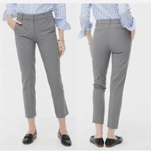 NWT J.Crew Slim Cropped Ruby Pant Stretch Twill Heather Graphite 18 Work Office